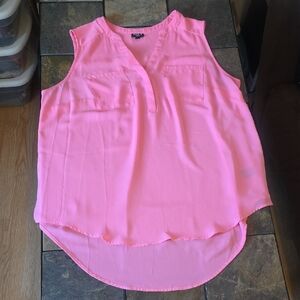 Torrid Size 2 Vibrant Pink Sleeveless Blouse